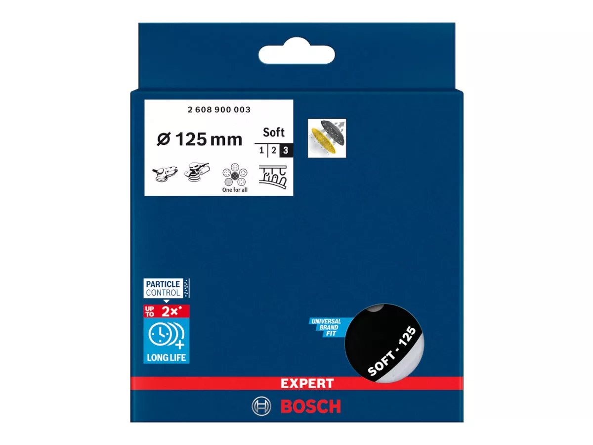 Plateau de ponçage multi-trous 125mm tendre BOSCH